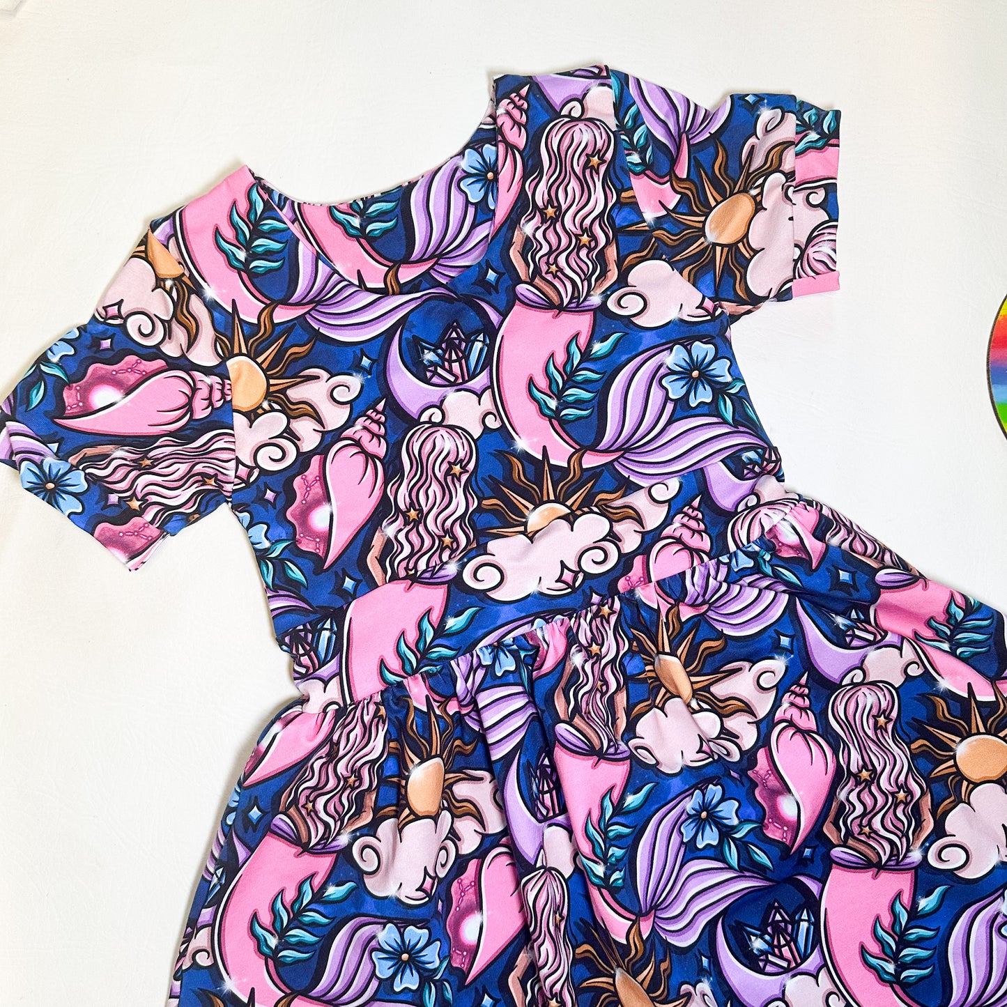 Kids Short Sleeve Midi Dress