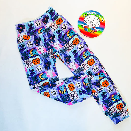 Ready To Ship 7-8Y Pink Spookwork Joggers