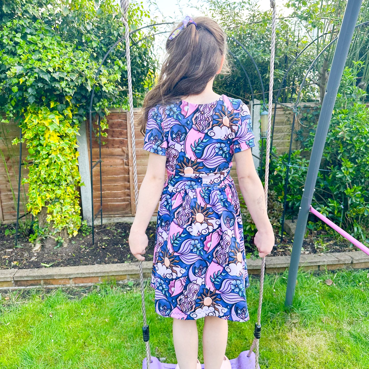 Kids Short Sleeve Midi Dress