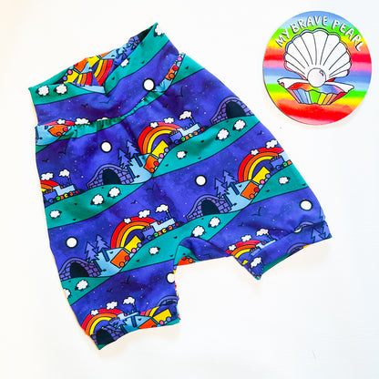 Kids Slim Fit Harem Shorts