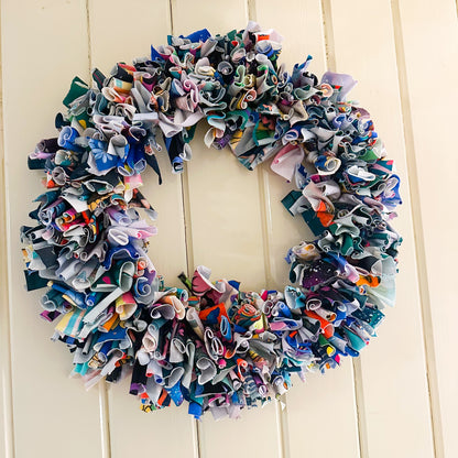Rag Wreath Decoration