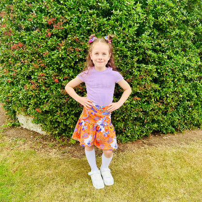 Kids Halloween Tiered Pocket Skirt