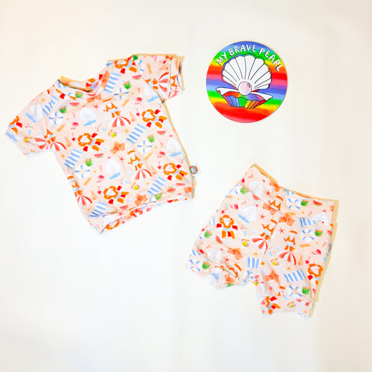 Ready To Ship 0-3M Fox Short Lounge Set