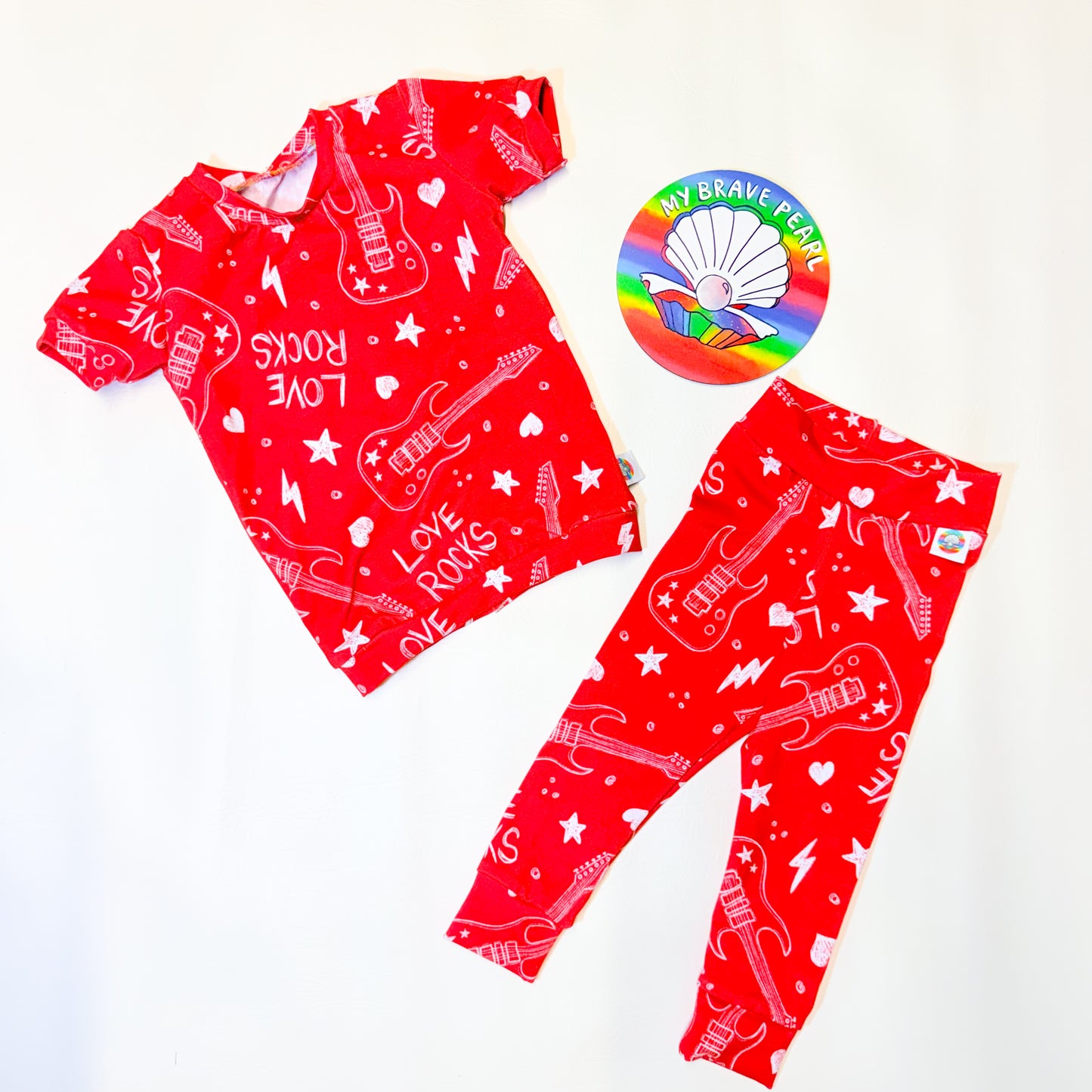 Ready To Ship 1-2Y Love Rocks Lounge Set