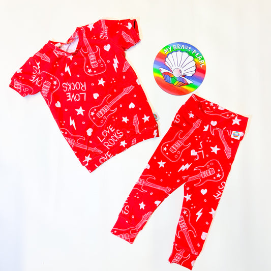 Ready To Ship 1-2Y Love Rocks Lounge Set