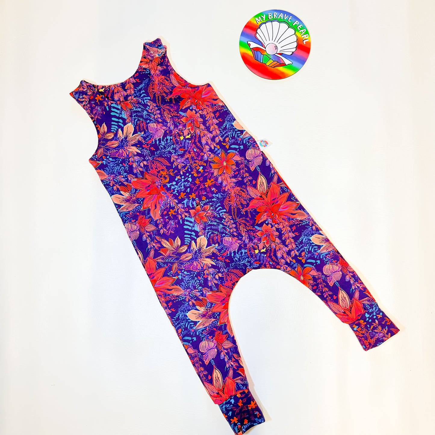 Ready To Ship 18-24M Autumn Floral Harem Romper