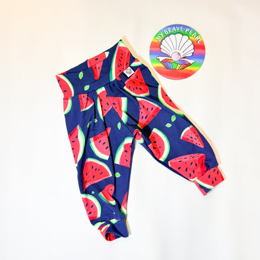 Ready To Ship 2-3Y Watermelon Baggy Capri Joggers