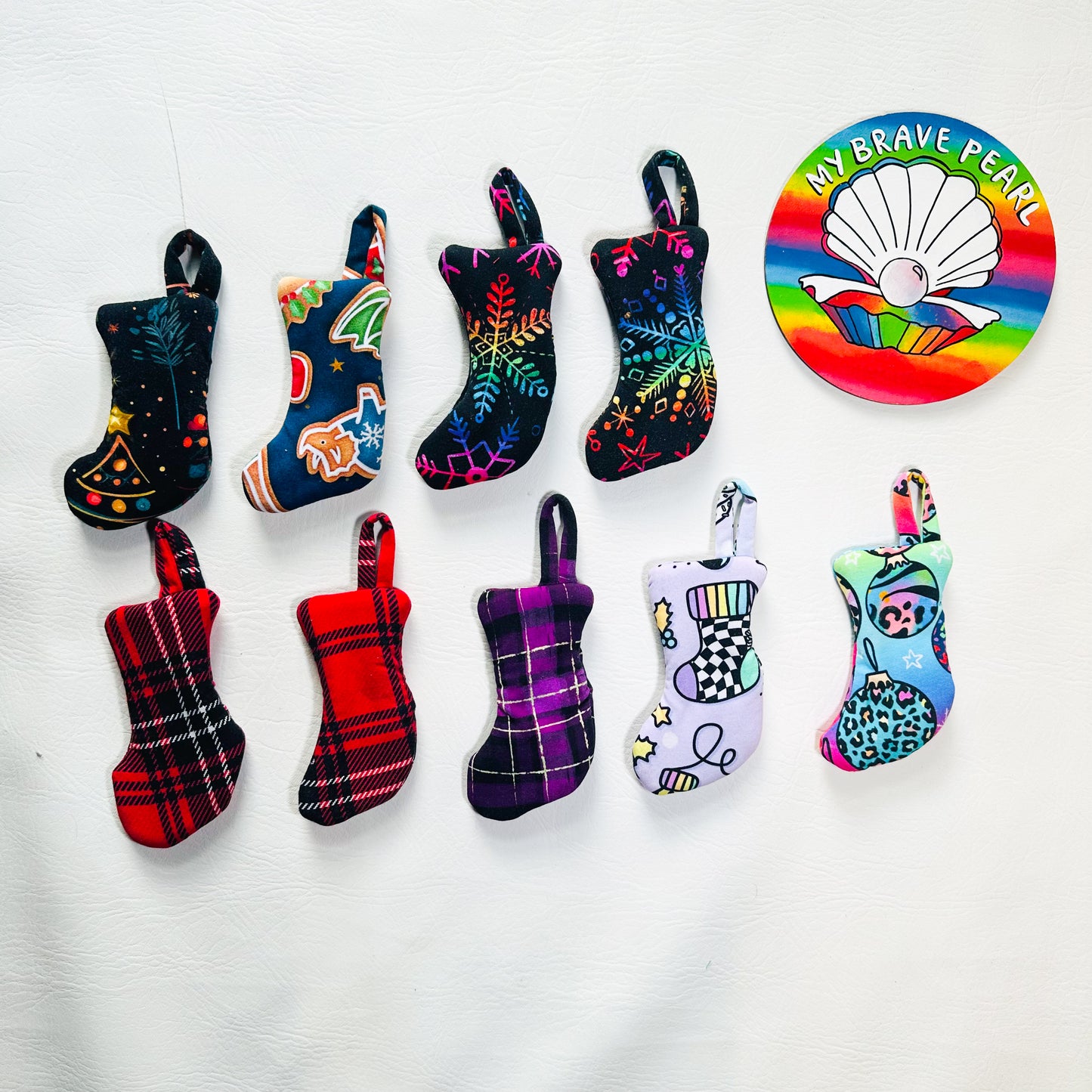 Christmas Mini Tree Decorations - Stockings