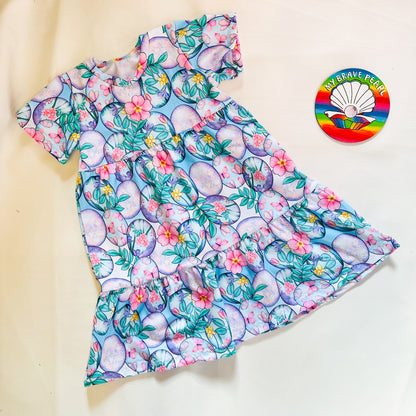 Kids Short Sleeve Dotty Dress