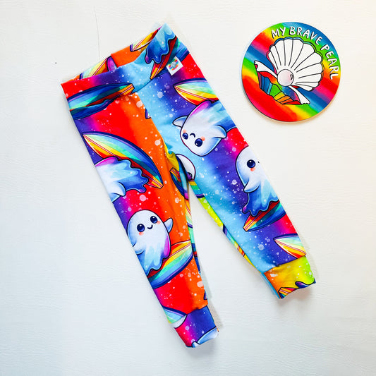 Ready To Ship 1-2Y Surfin Ghosties Leggings