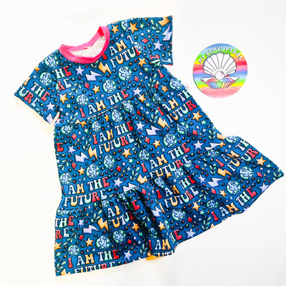 Kids Short Sleeve Dotty Dress