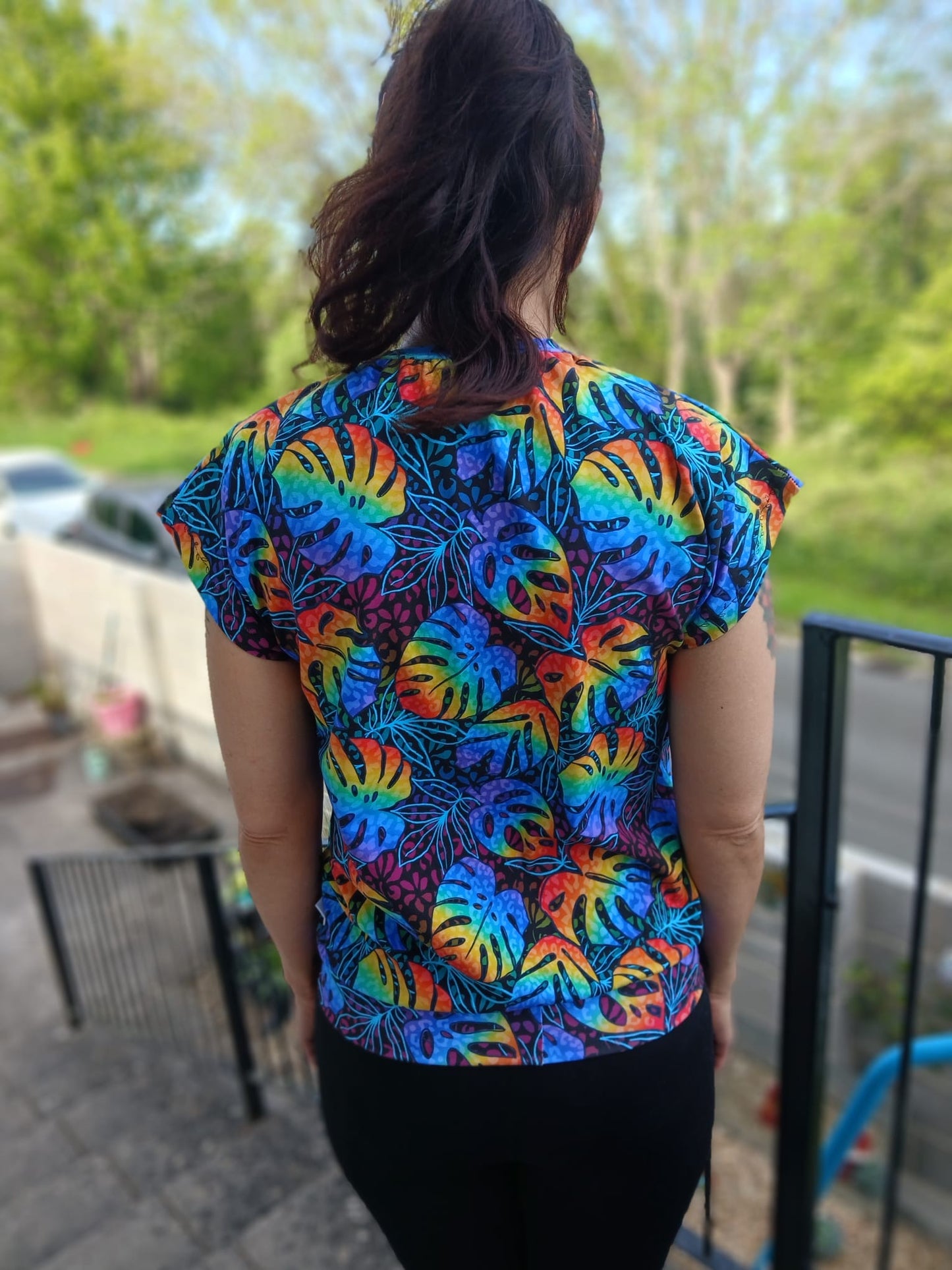 Adults Short Sleeve Dolman Tee - Curve Fit