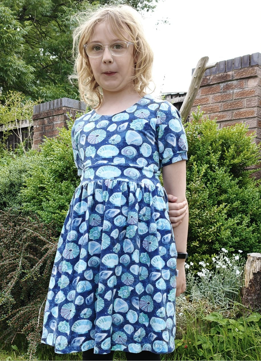 Kids Short Sleeve Midi Dress