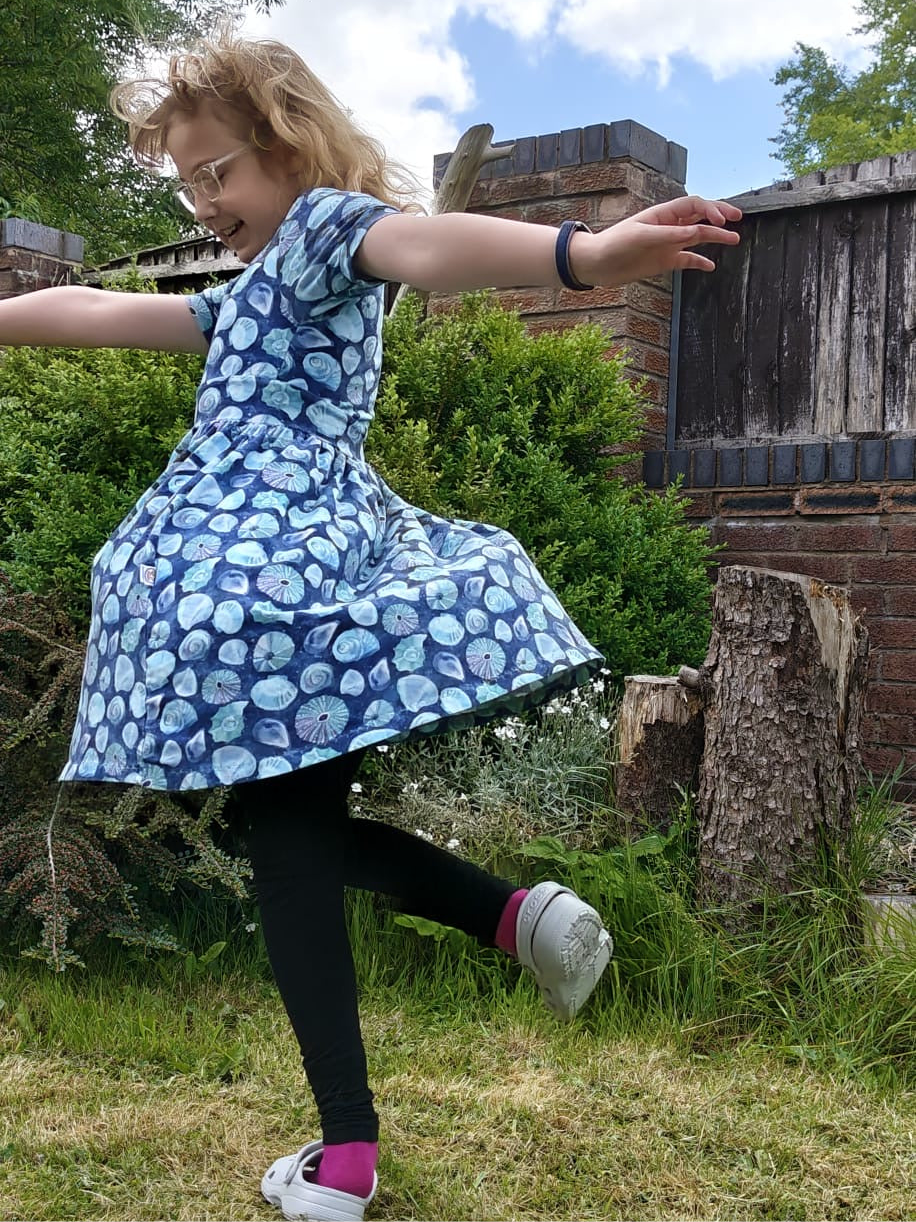Kids Short Sleeve Midi Dress