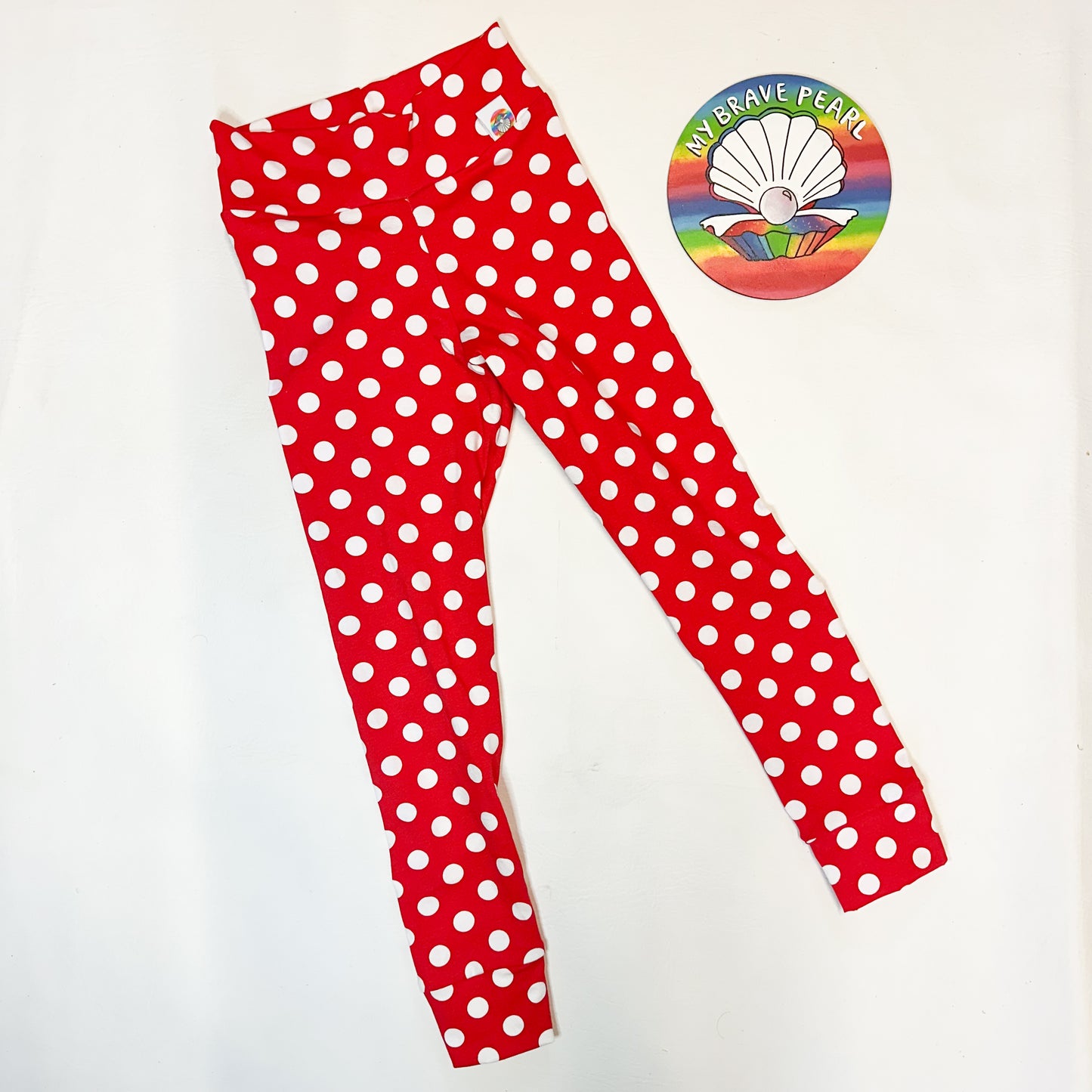 Ready To Ship 5-6Y Red Spots Leggings