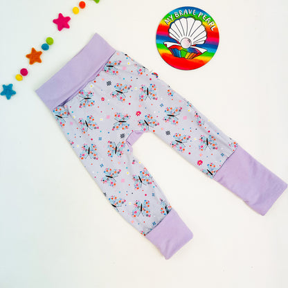 Kids Ready To Ship 6M-3Y Grow-With-Me Grey Butterflies Harems