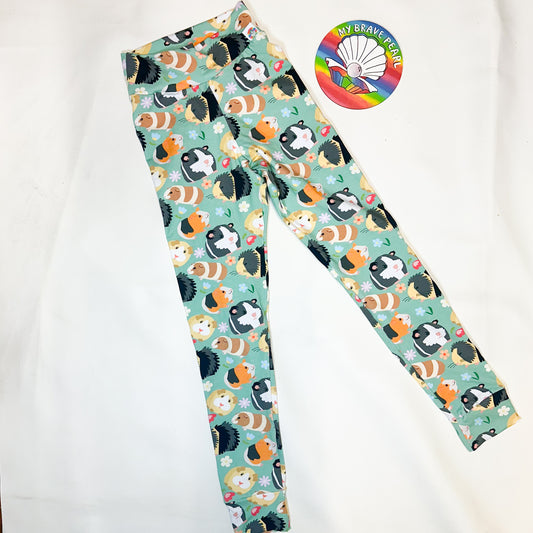 Ready To Ship 10-11Y Guinea Pig Leggings