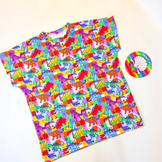 Adults Short Sleeve Dolman Tee - Straight Fit