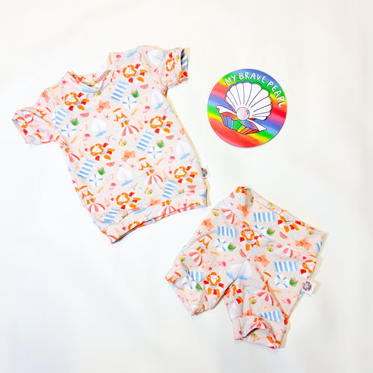 Ready To Ship 3-6M Fox Short Lounge Set