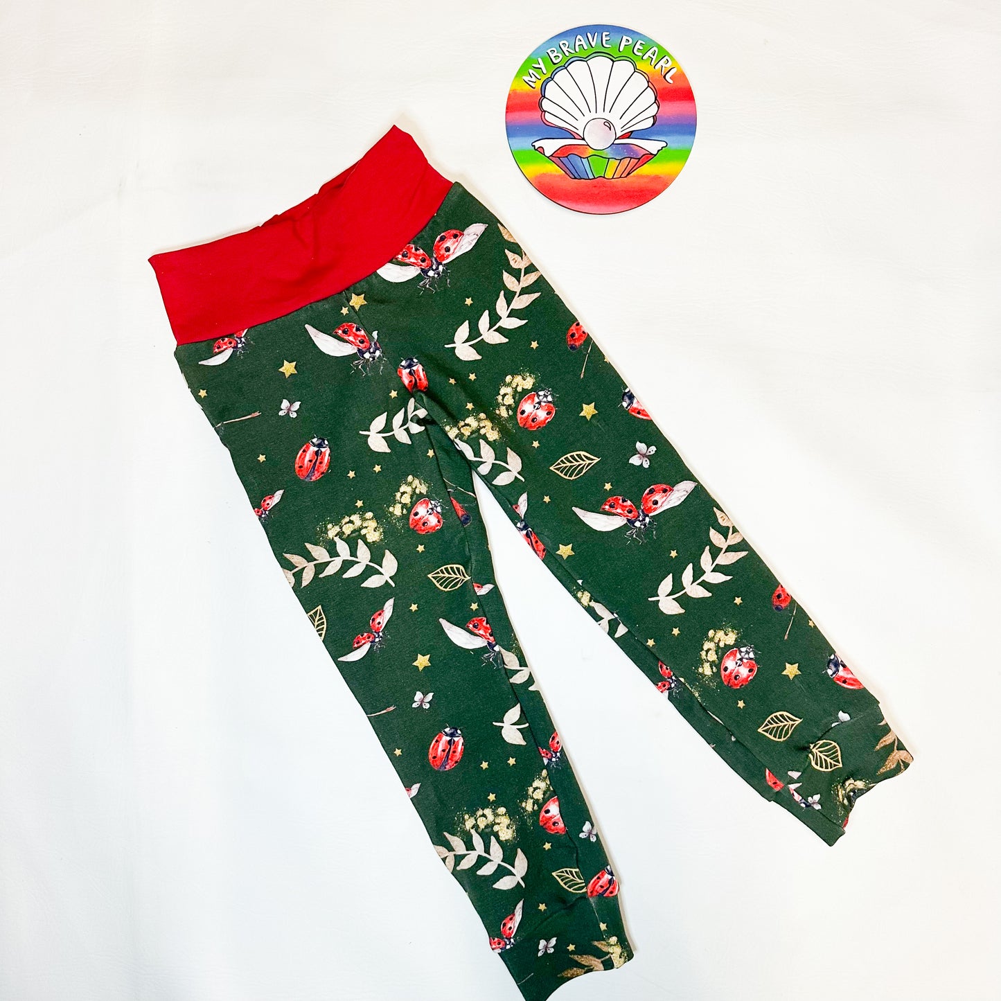 Ready To Ship 5-6Y Ladybirds French Terry Joggers