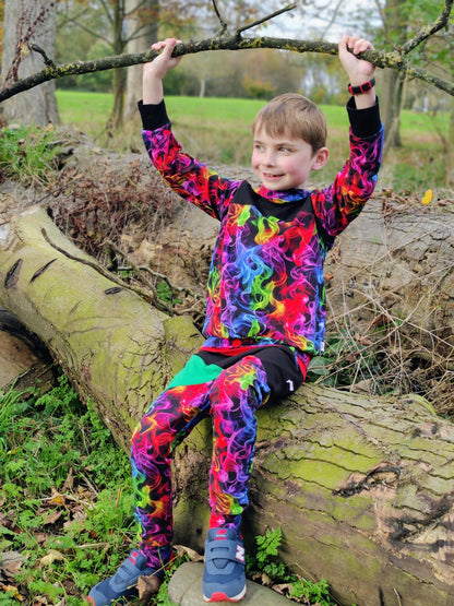 Kids Curved Colourblock Hoodie