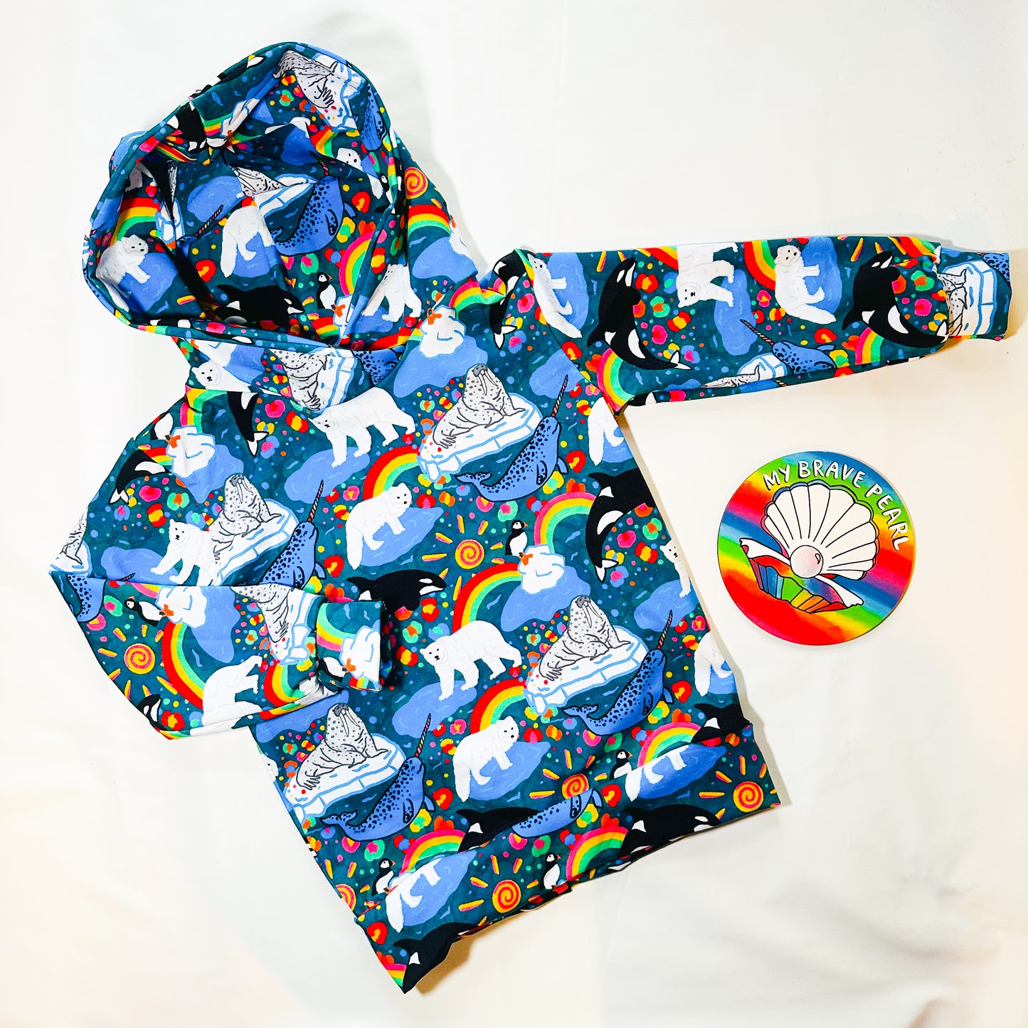 Ready To Ship 5-6Y Arctic Animals Hoodies