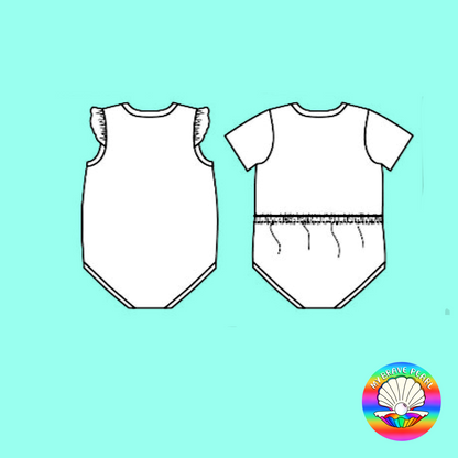 BP Baby Preorder Cross Front Vest Bodysuit