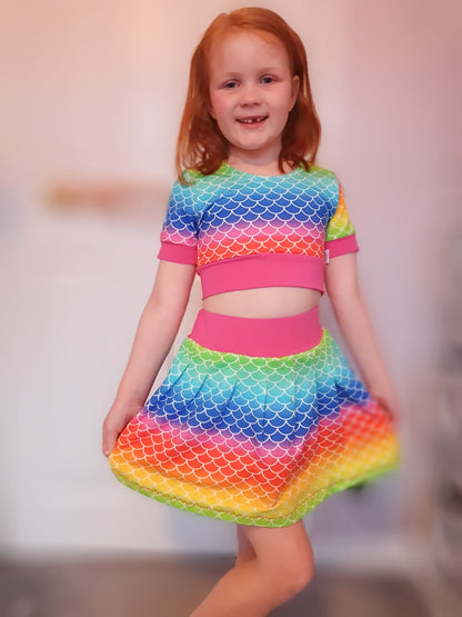 Kids Crop Top - Sleeveless/Short Sleeve