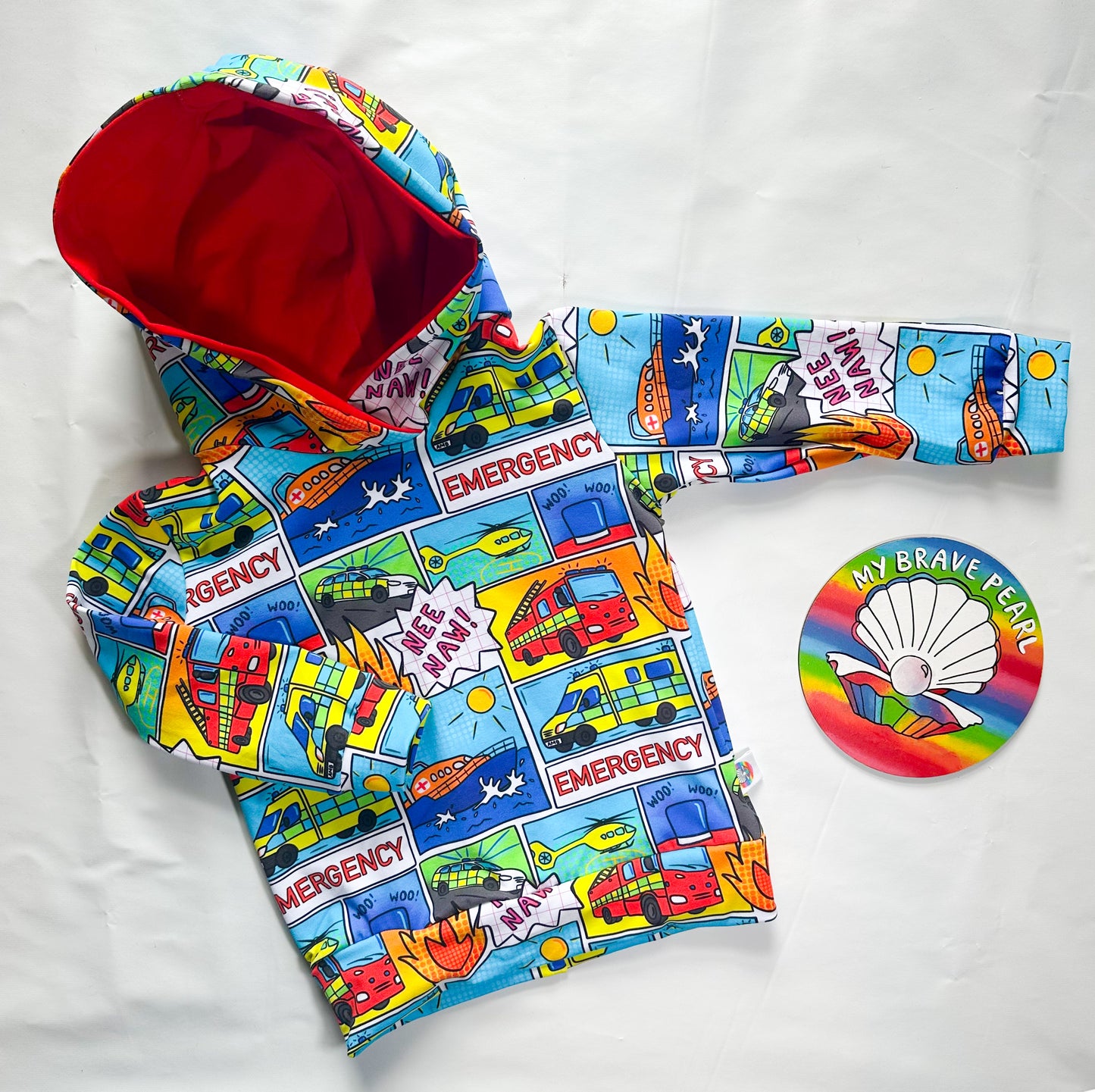 Ready To Ship 2-3Y Emergency Comics Hoodies