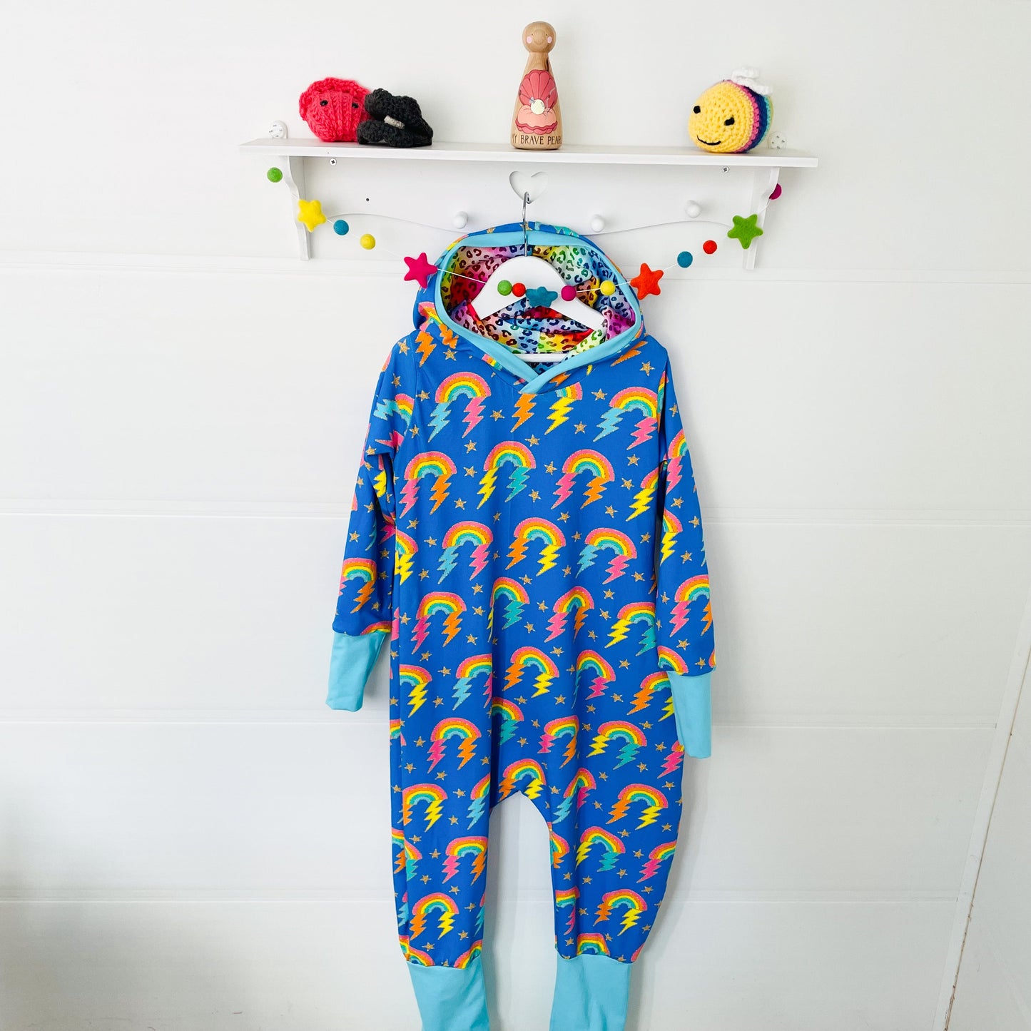 Kids Long Sleeve Hooded Pull On GWM Romper