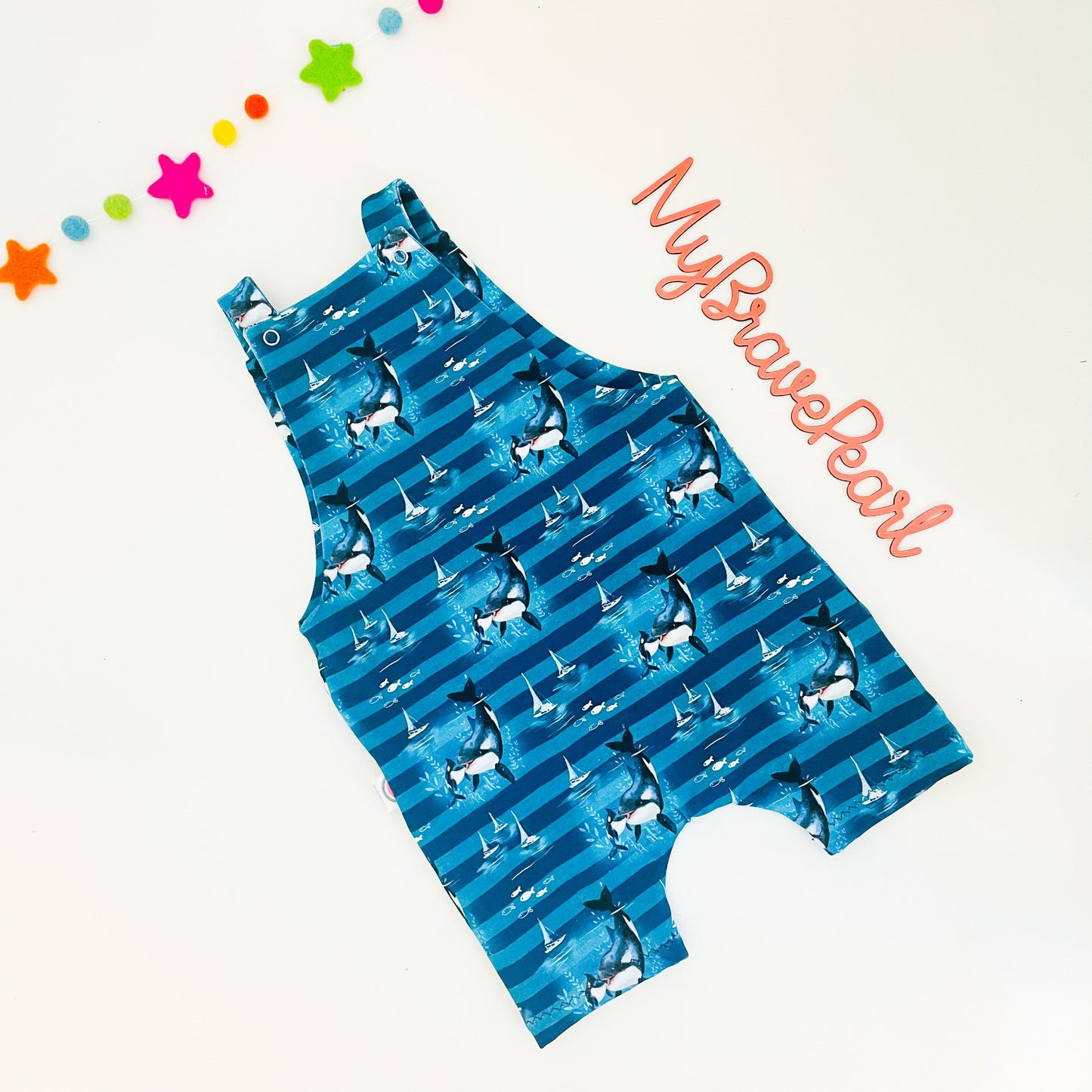 Kids Shortie Dungarees