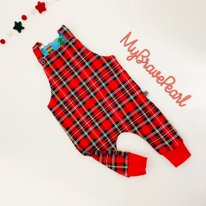 Kids Christmas Dungarees