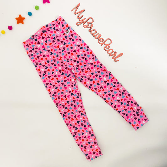 Ready To Ship 2-3Y Pink Hearts Leggings