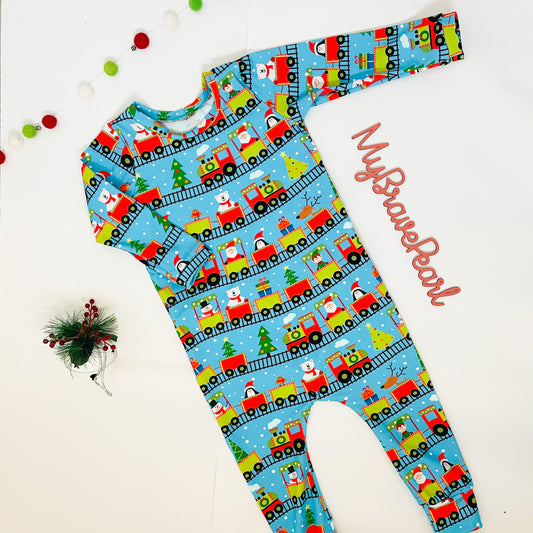 Ready To Ship 2-3Y Christmas Pull On Rompers