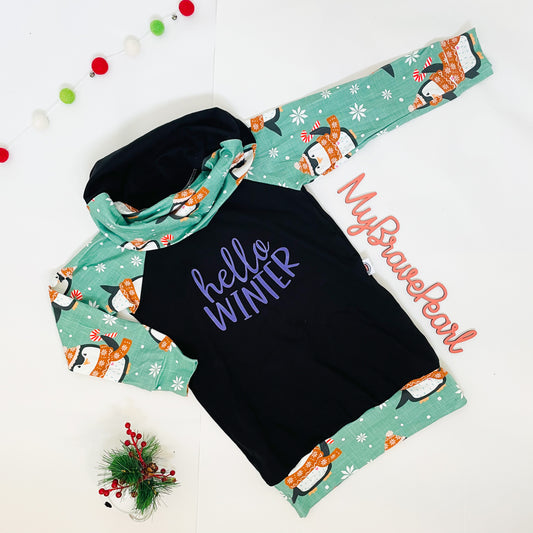 Ready To Ship 5-6Y Christmas Raglan Sweaterdress